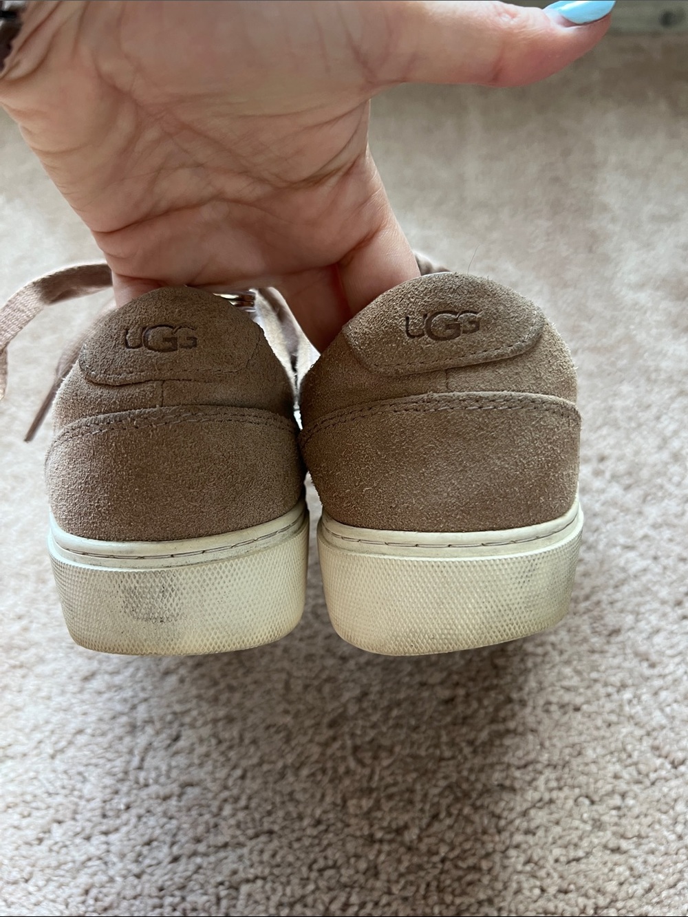 UGG Women’s Taupe Suede Low-Top Sneakers - Picture 5 of 8